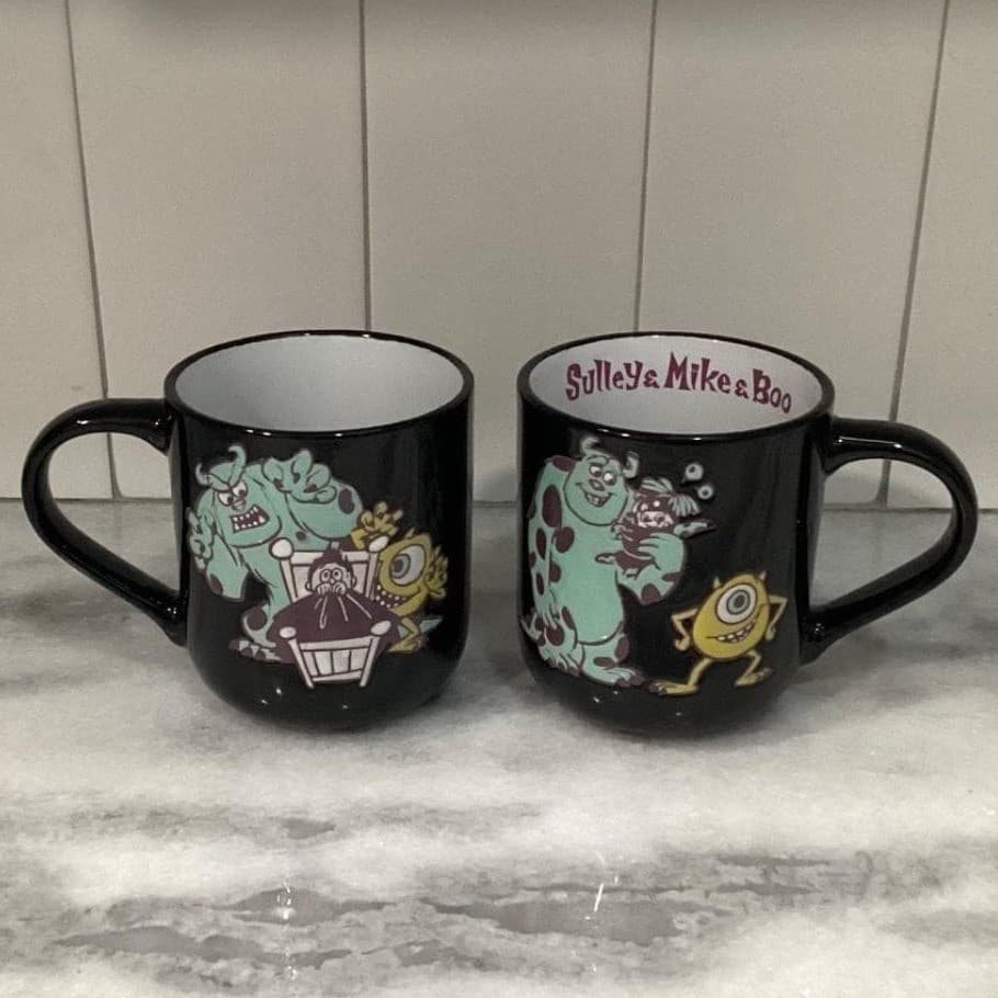 Disney Pixar Monsters, Inc. Sulley Mike & Boo Coffee Cups, Set of 2 Double Sided - Thumbnail 9