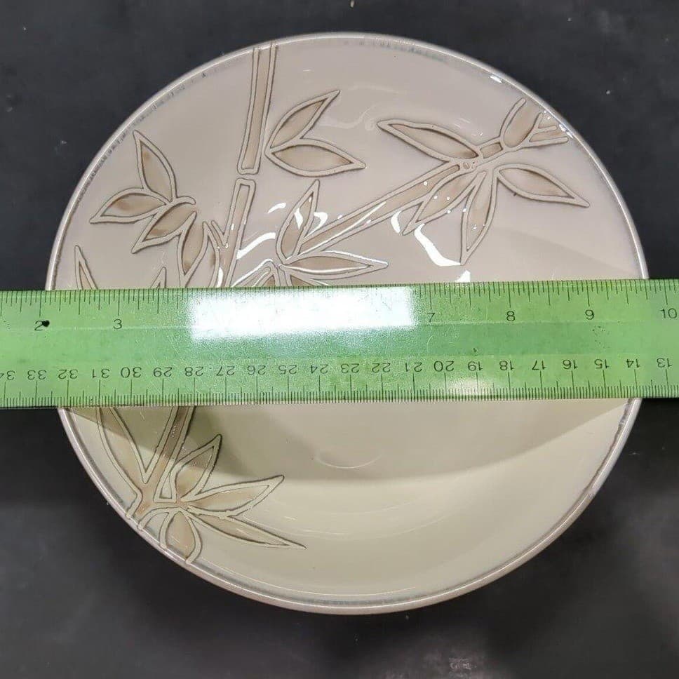 Florida Marketplace Bamboo Design Cereal Bowls, Set of 4, Vintage Dinnerware - Thumbnail 5