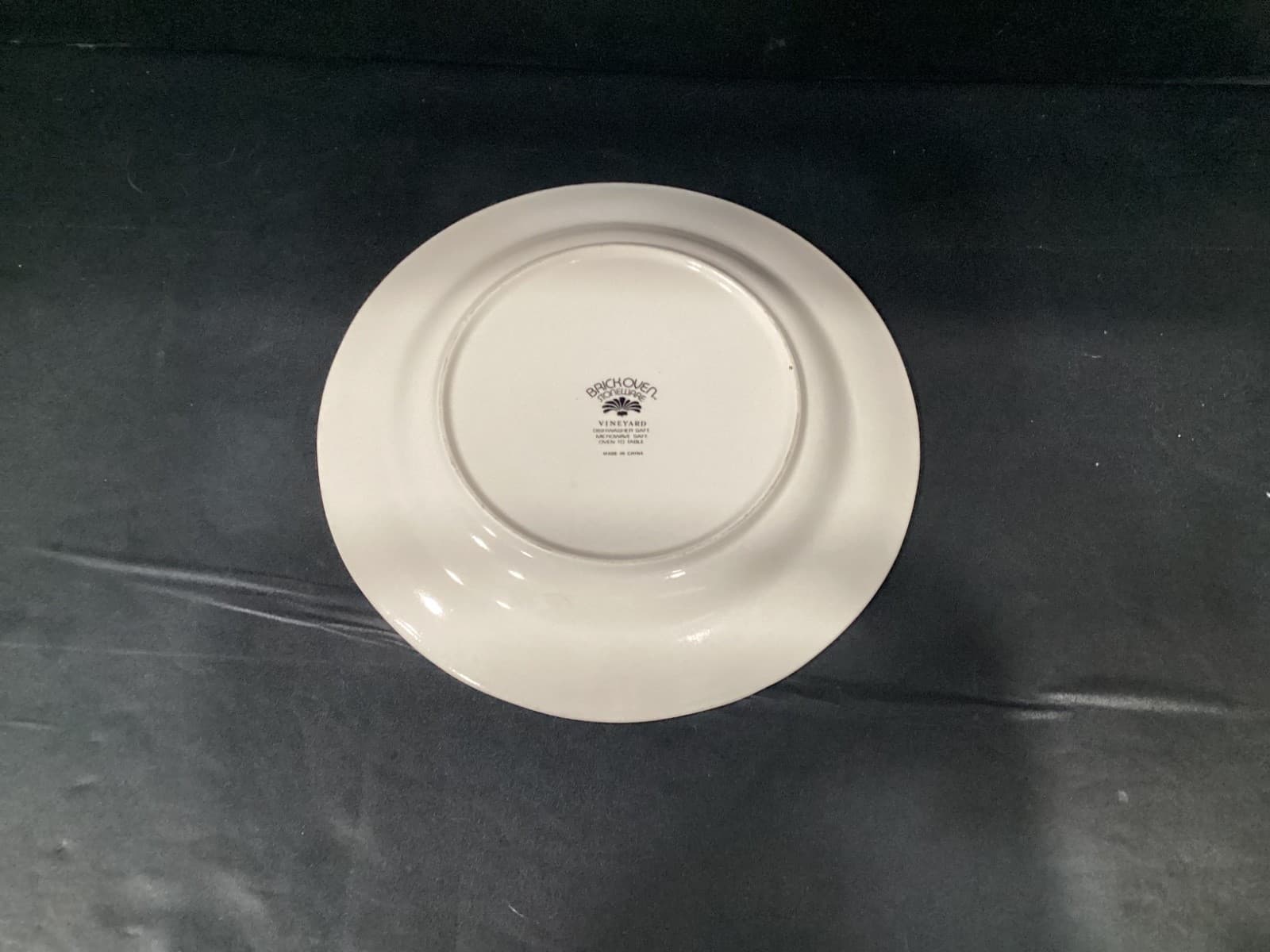 Vintage Brick Oven Stoneware Vineyard Dinner Plates 10.75” Blue Floral Farmhouse - Thumbnail 3