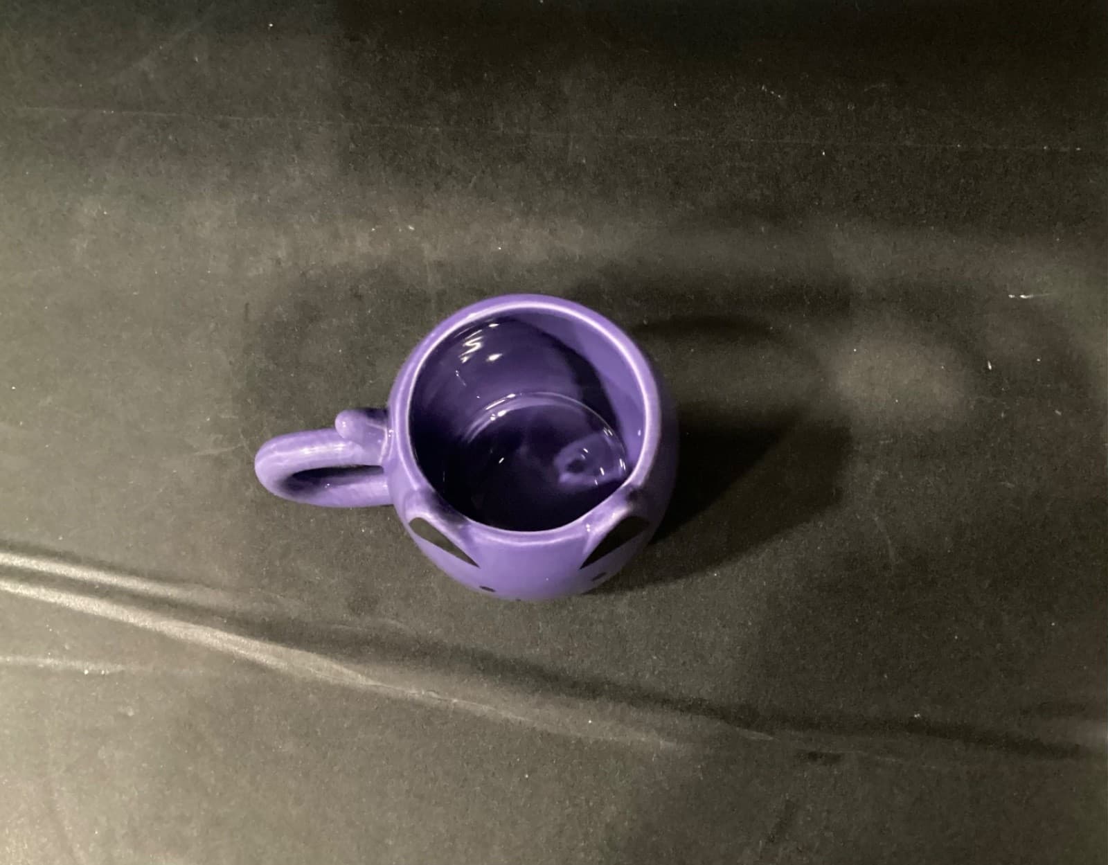 Vampire Kitty Mug 12 Ounce Ceramic Cup Dishwasher Safe Deep Purple Color - Thumbnail 3