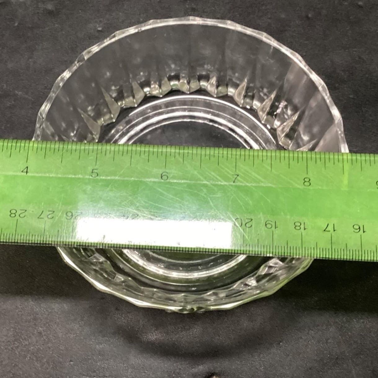 Pasabache Clear Cut Glass Dessert Bowls, Set of 4, Vintage Turkish Dinnerware - Thumbnail 6