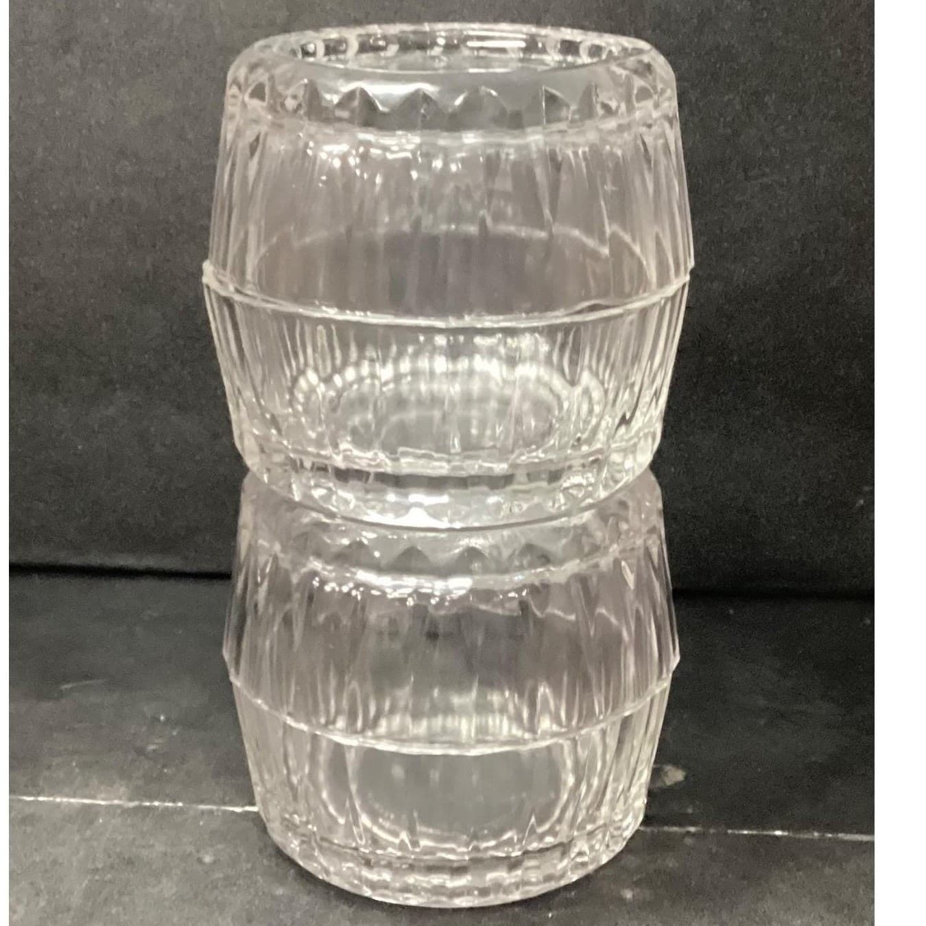 Pasabache Clear Cut Glass Dessert Bowls, Set of 4, Vintage Turkish Dinnerware - Thumbnail 10