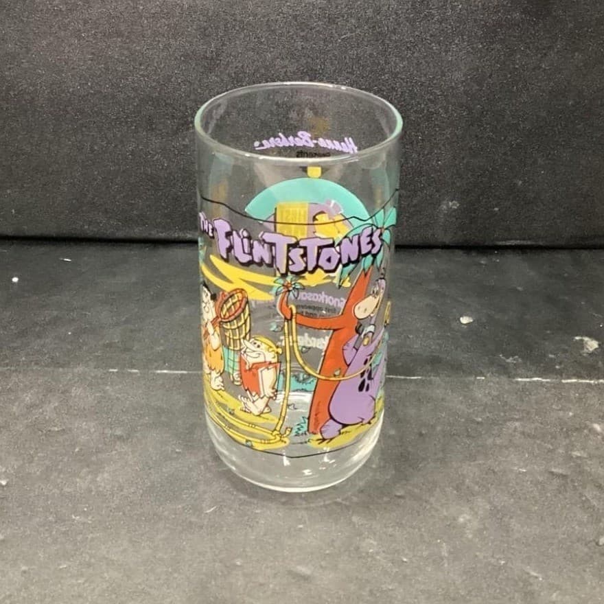 Hanna-Barbera The Flintstones First 30 Years Tumbler, Vintage Collectible Glass - Thumbnail 2