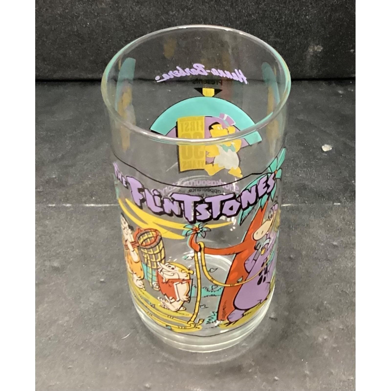 Hanna-Barbera The Flintstones First 30 Years Tumbler, Vintage Collectible Glass - Thumbnail 7