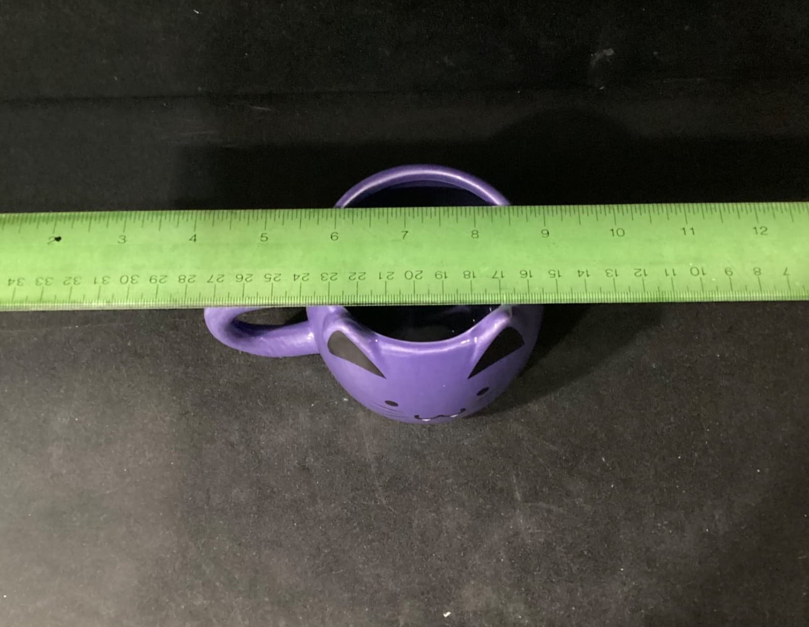Vampire Kitty Mug 12 Ounce Ceramic Cup Dishwasher Safe Deep Purple Color - Thumbnail 7