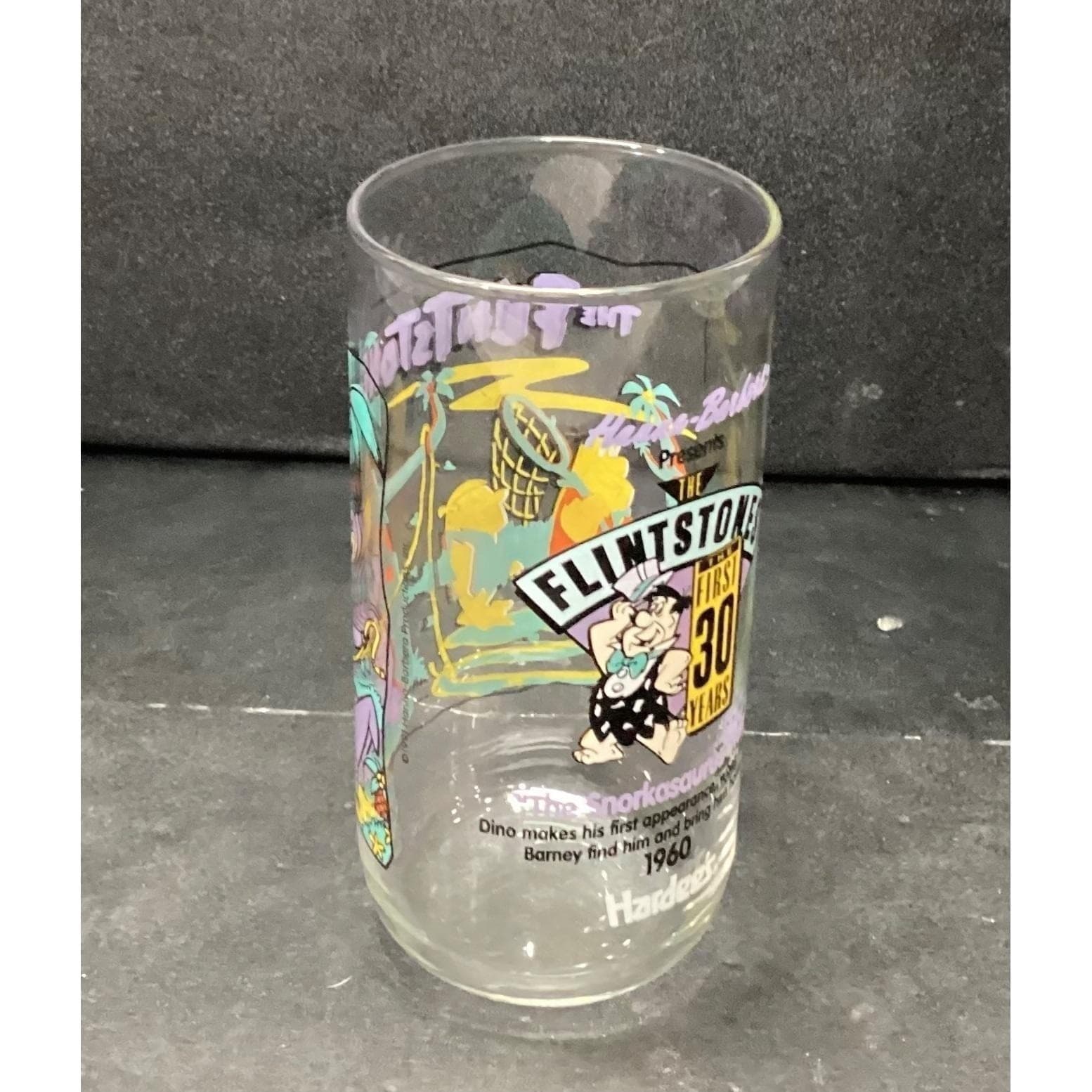 Hanna-Barbera The Flintstones First 30 Years Tumbler, Vintage Collectible Glass - Thumbnail 5