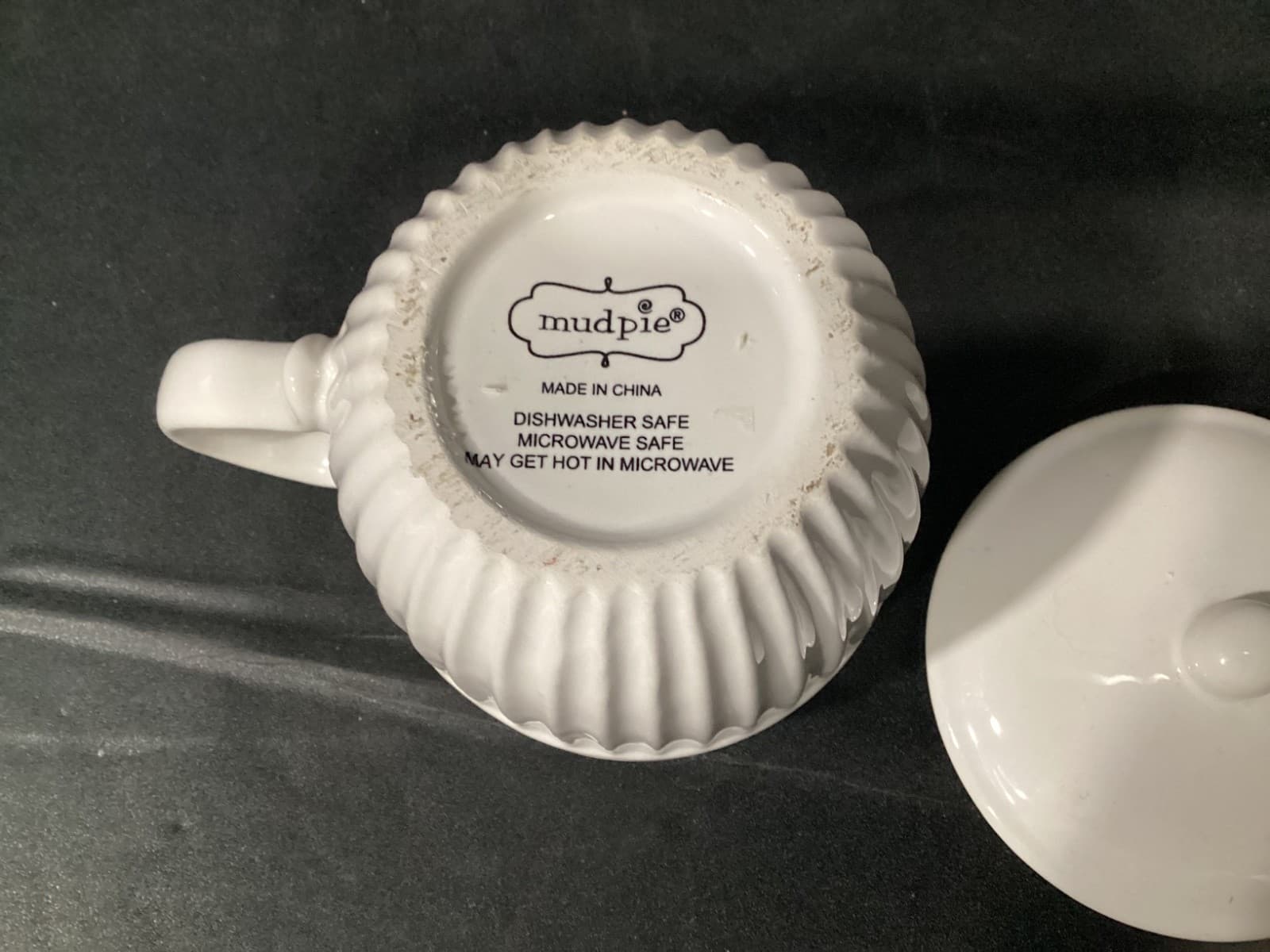Mud Pie Stoneware "Suits me to a tea" Coffee/Tea Mug with Lid - Thumbnail 5