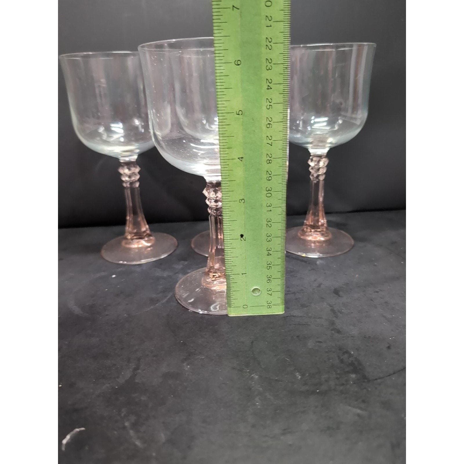 Cristal D'Arques Durand Blush Pink Wine Glasses, Set of 4, Stemware, Drinkware - Thumbnail 2