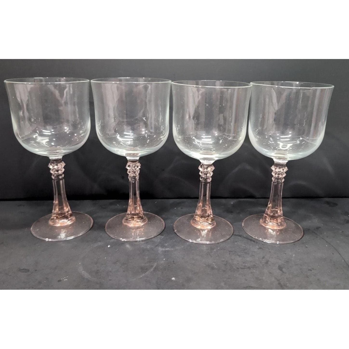 Cristal D'Arques Durand Blush Pink Wine Glasses, Set of 4, Stemware, Drinkware - Thumbnail 7