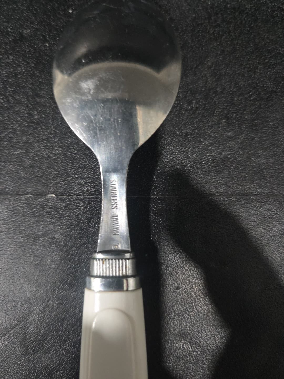 Corelle Shadow Iris Spoon, Corning Flatware, Plastic Handle Utensil, Vtg Spoon - Thumbnail 3