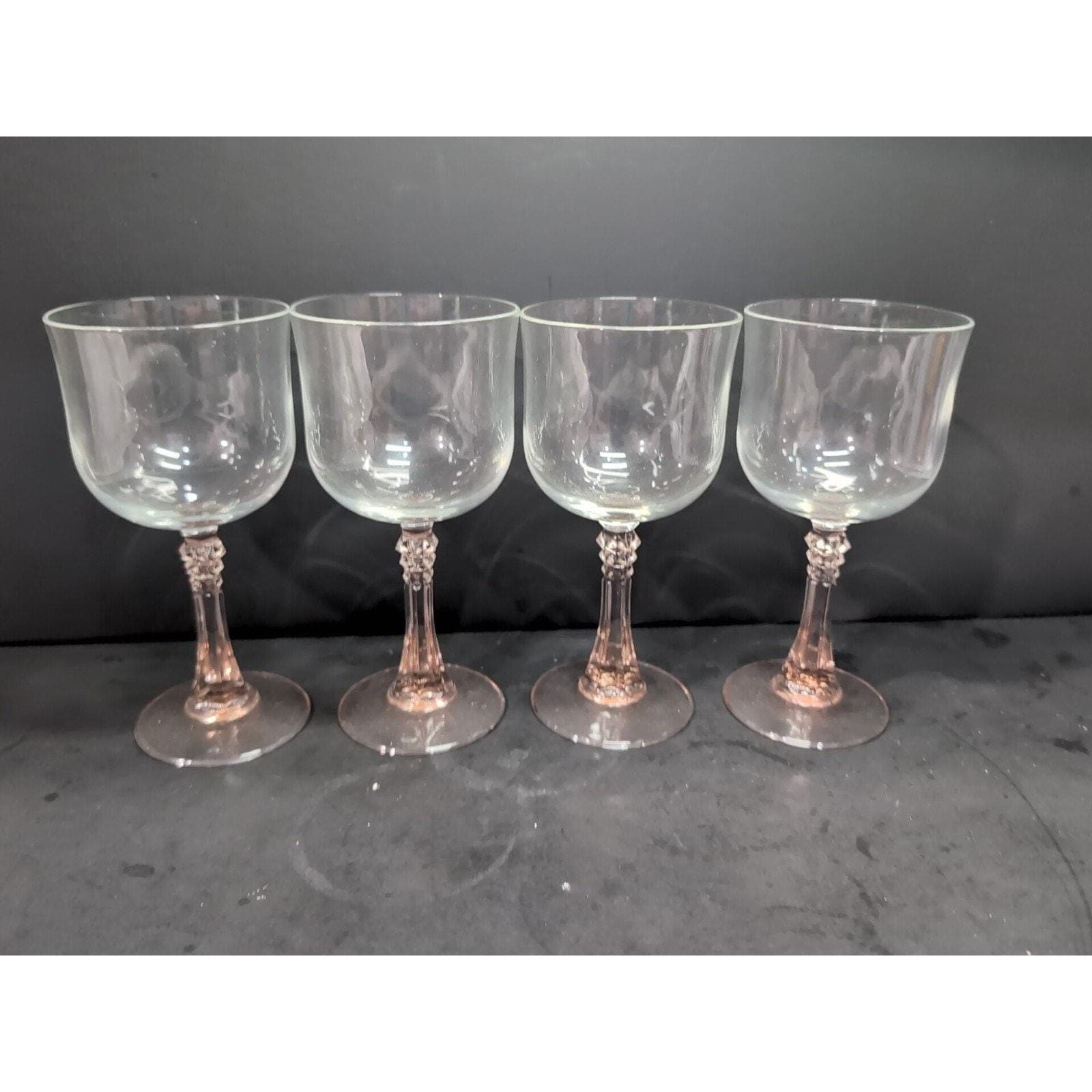 Cristal D'Arques Durand Blush Pink Wine Glasses, Set of 4, Stemware, Drinkware - Thumbnail 8