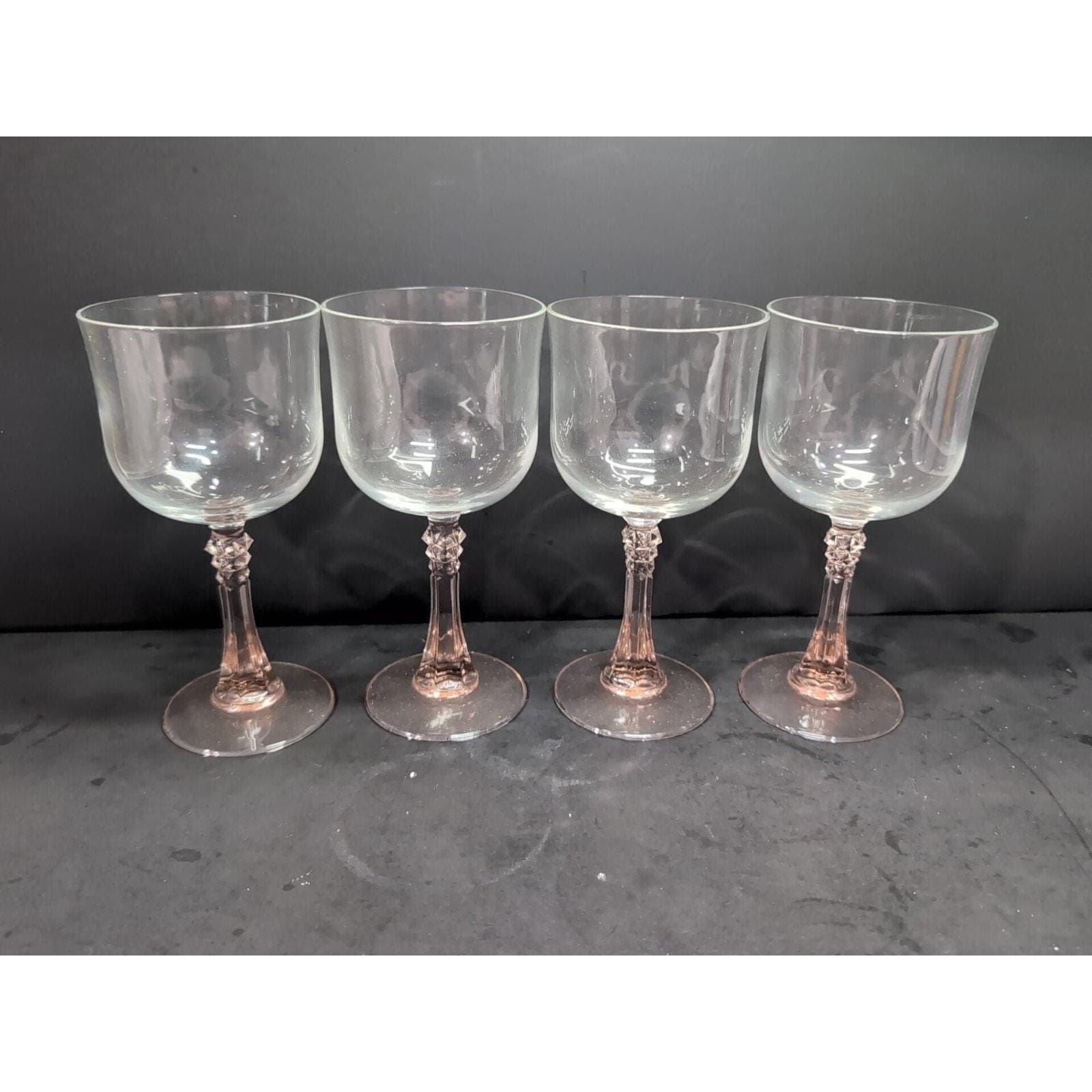 Cristal D'Arques Durand Blush Pink Wine Glasses, Set of 4, Stemware, Drinkware - Thumbnail 9
