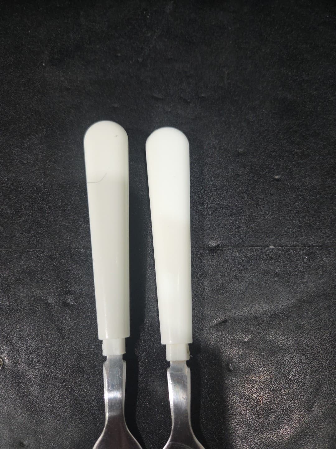 Corelle Plain White Salad Forks, Set Of 2, Vtg Dinner Forks, Collectible Corelle - Thumbnail 5