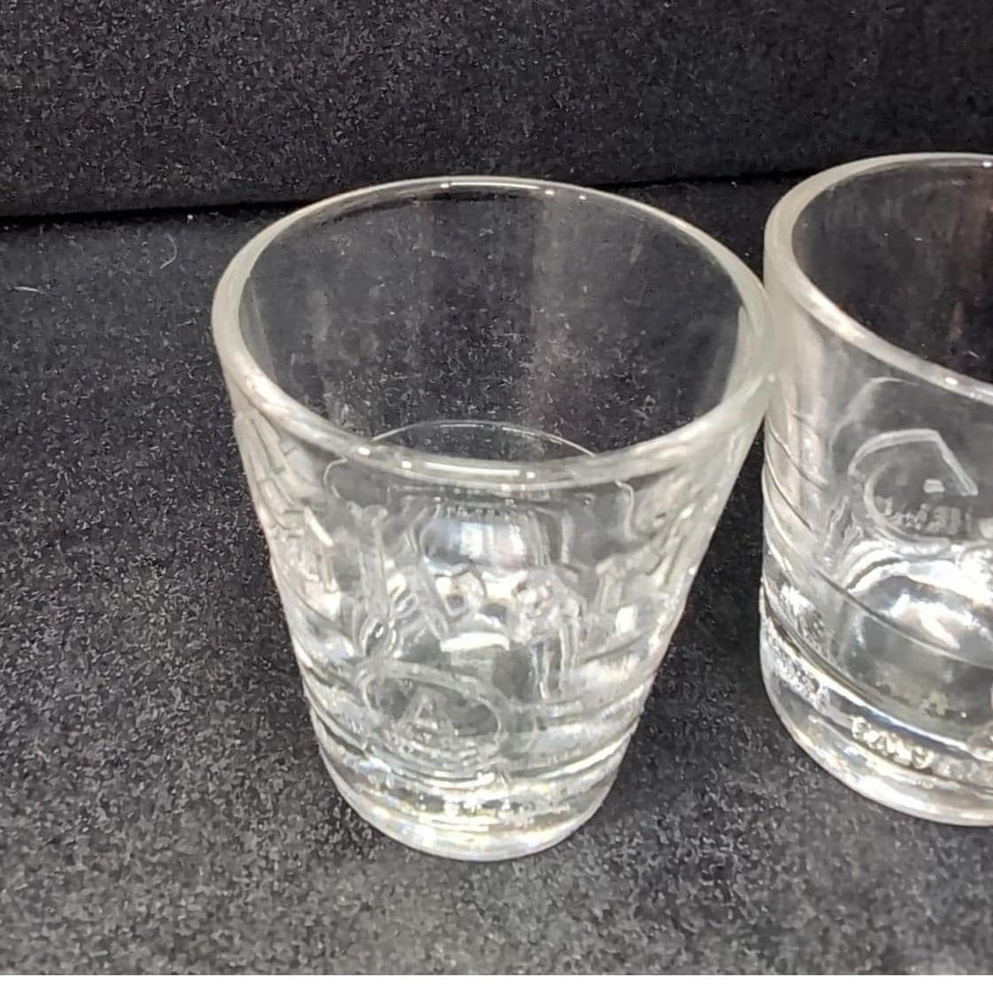 Calvert Whiskey Shot Glasses, Set of 2, Vintage A-B Taste Testing Design - Thumbnail 6