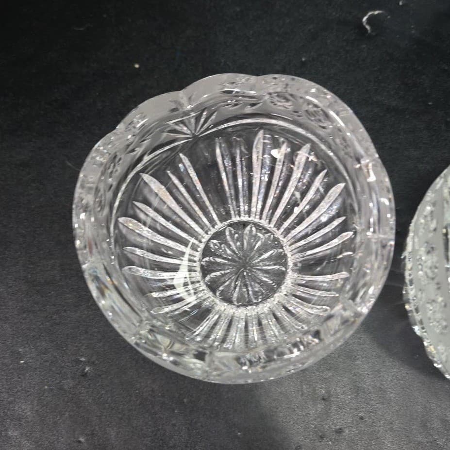 Oneida Southern Garden Crystal Votives, Set of 2, Vintage Frosted Rose Design - Thumbnail 7