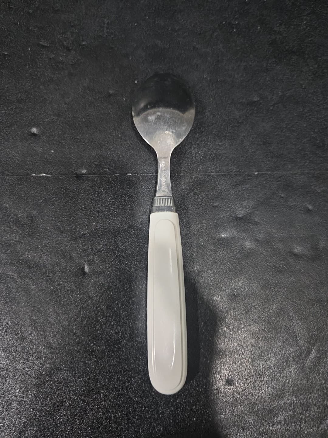 Corelle Shadow Iris Spoon, Corning Flatware, Plastic Handle Utensil, Vtg Spoon - Thumbnail 2