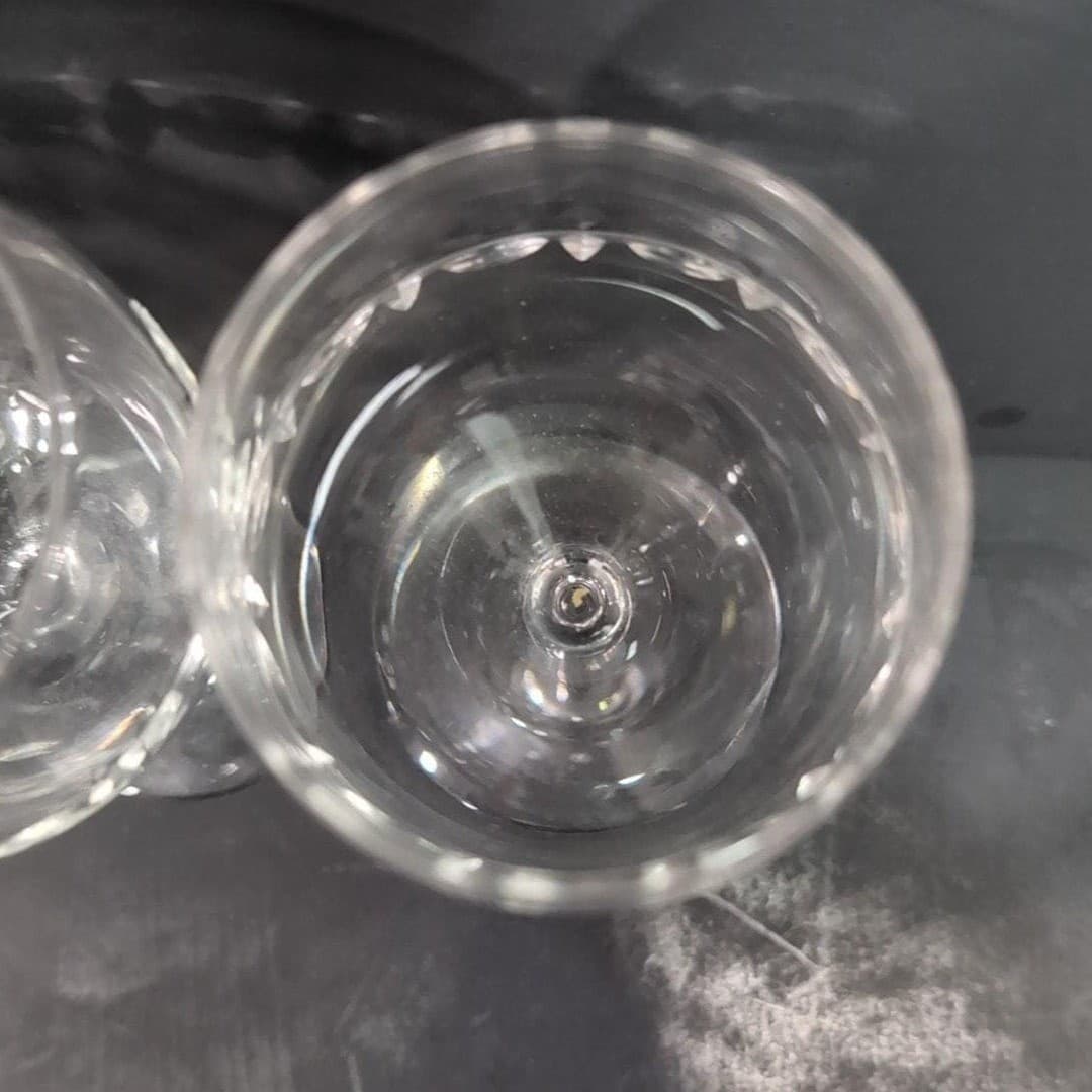 Lenox Candleglow Lead Crystal Wine Goblets, Set Of 2, Vtg Replacement Stemware - Thumbnail 7