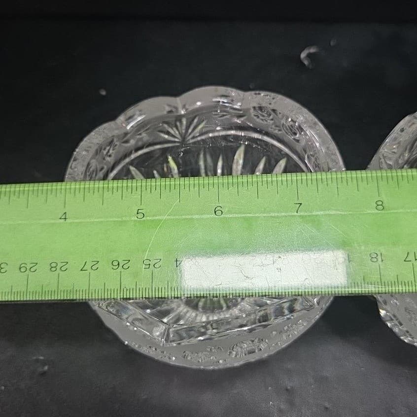 Oneida Southern Garden Crystal Votives, Set of 2, Vintage Frosted Rose Design - Thumbnail 10