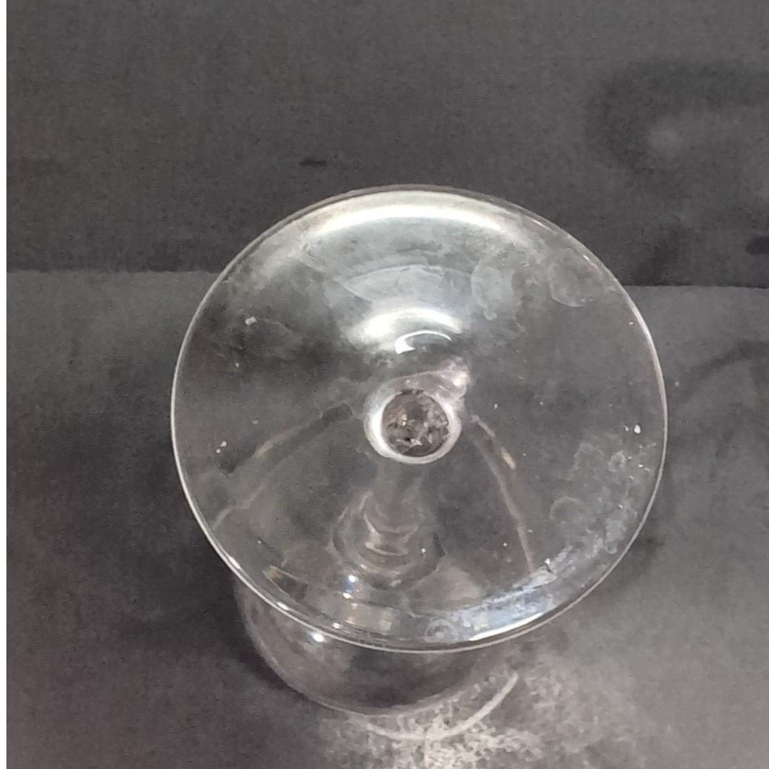Lenox Candleglow Lead Crystal Wine Goblet, Vintage Replacement 7" Clear Stemware - Thumbnail 8