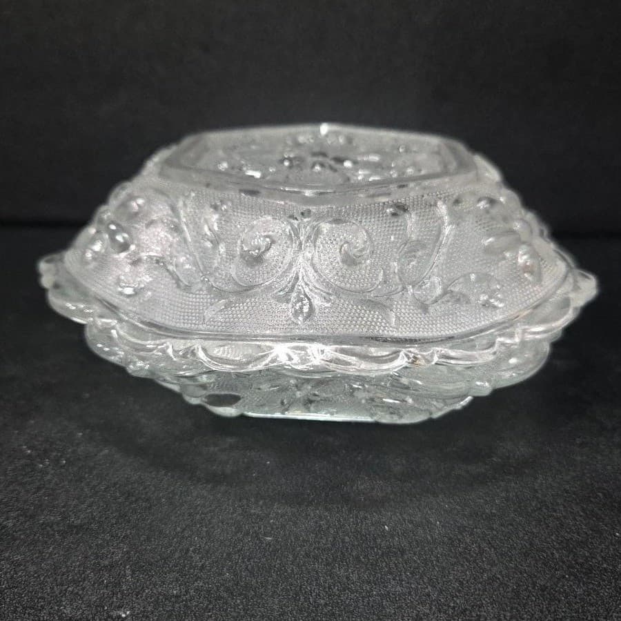 Indiana Glass Tiara Hexagon Bowls, Set of 2, Vintage Daisy Pattern Tableware - Thumbnail 8
