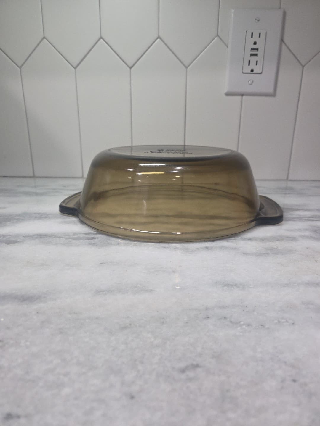 Anchor Hocking Amber 2 Qt Casserole Dish, Round Glass Bakeware #1038, Cookware - Thumbnail 9