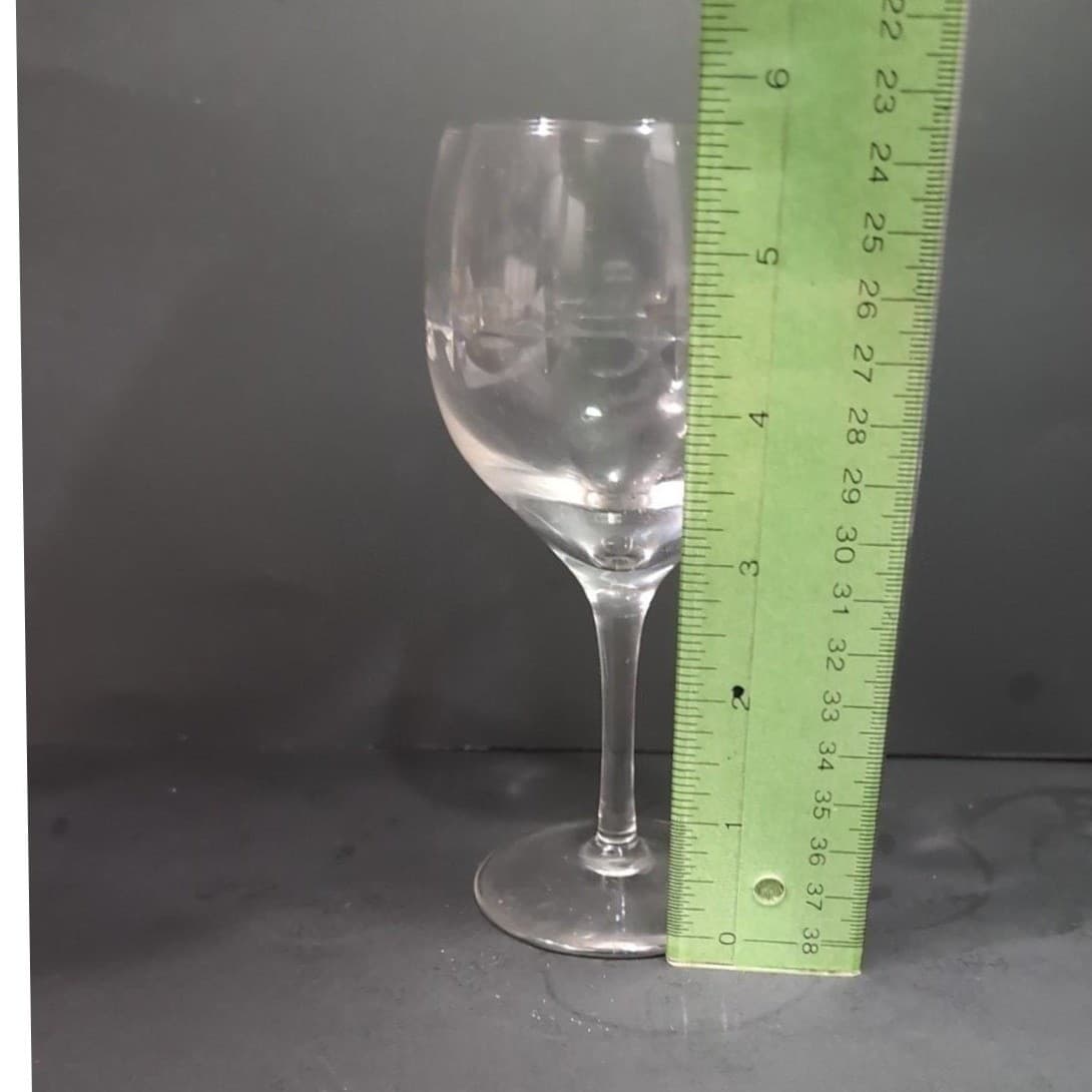 Lenox Candleglow Lead Crystal Wine Goblet, Vintage Replacement 7" Clear Stemware - Thumbnail 9