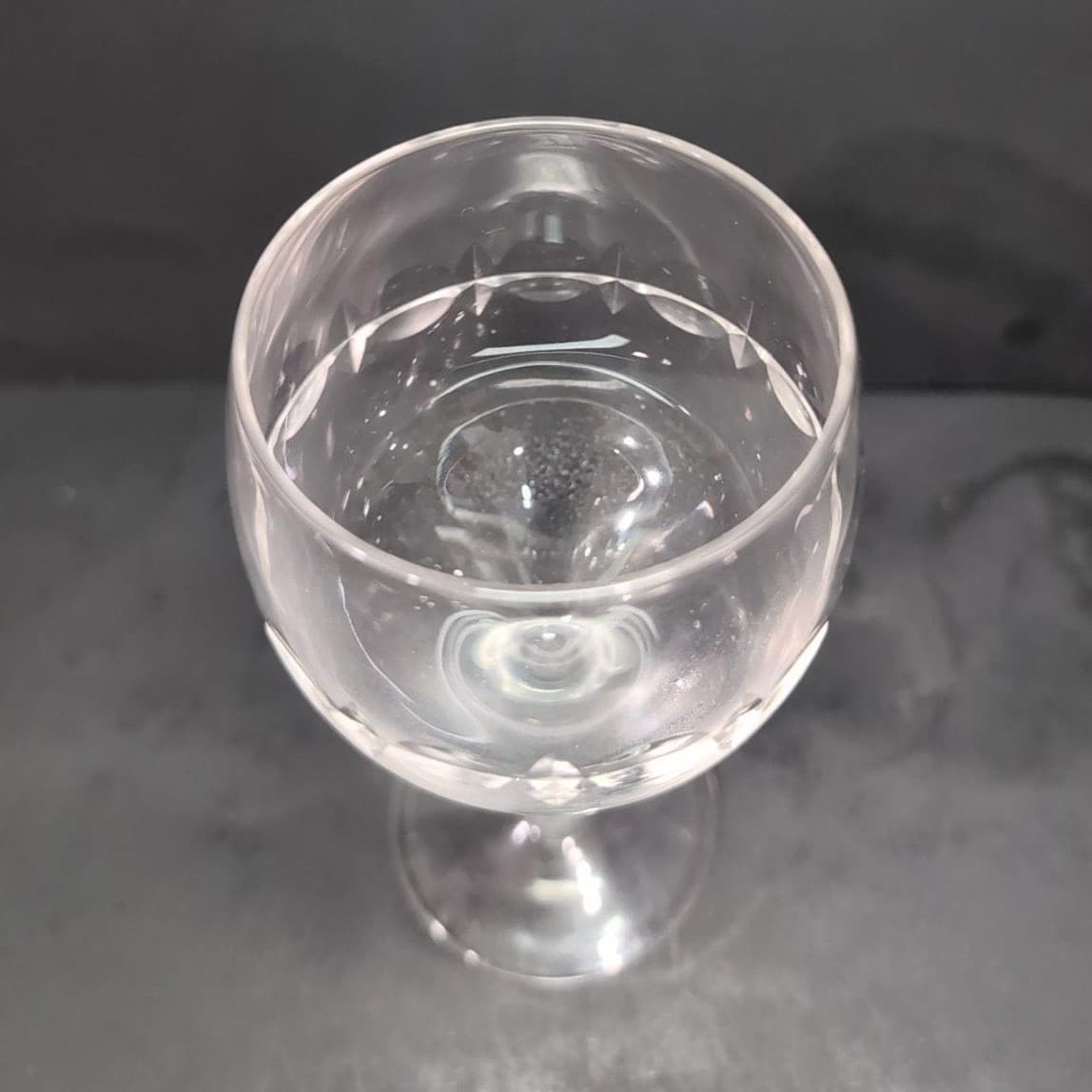 Lenox Candleglow Lead Crystal Wine Goblet, Vintage Replacement 7" Clear Stemware - Thumbnail 6