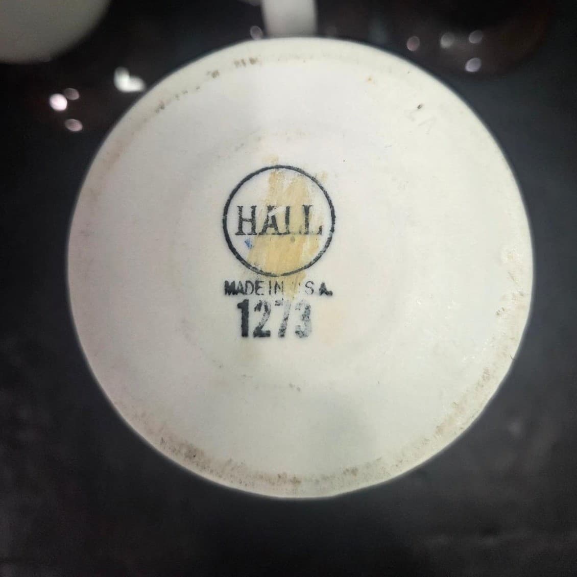 Hall Brown & Cream Irish Coffee Mugs, Set of 4, Vintage Footed Pedestal Cups - Thumbnail 8