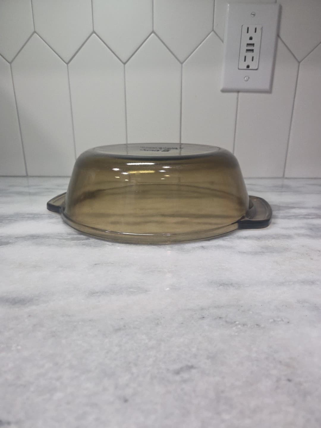Anchor Hocking Amber 2 Qt Casserole Dish, Round Glass Bakeware #1038, Cookware - Thumbnail 7