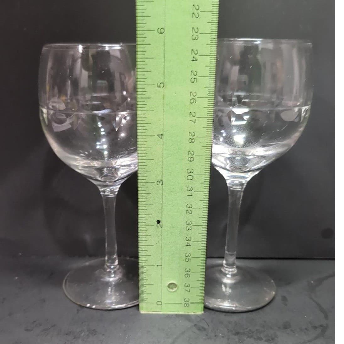 Lenox Candleglow Lead Crystal Wine Goblets, Set Of 2, Vtg Replacement Stemware - Thumbnail 9