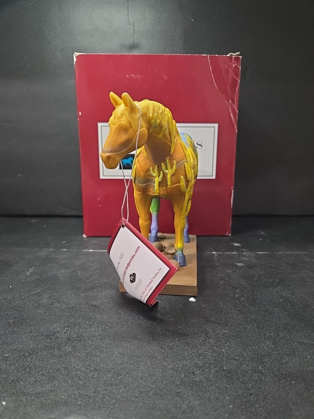 Trail of Painted Ponies Saguaro Stallion Figurine, Westland Giftware #1523, Box - Thumbnail 3