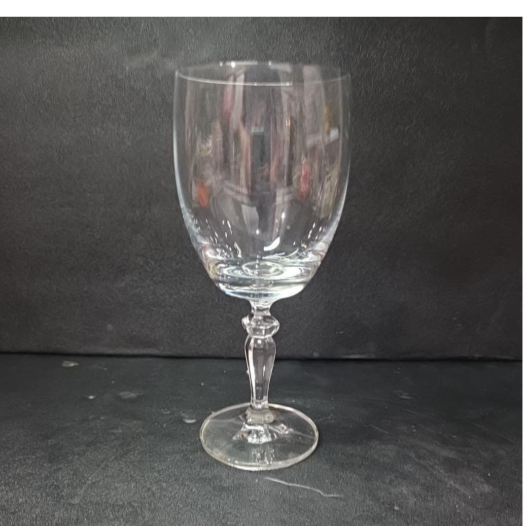 Bohemia Crystalex Ingrid Goblet, Vintage Czech Crystal Stemware, Drinkware - Thumbnail 4