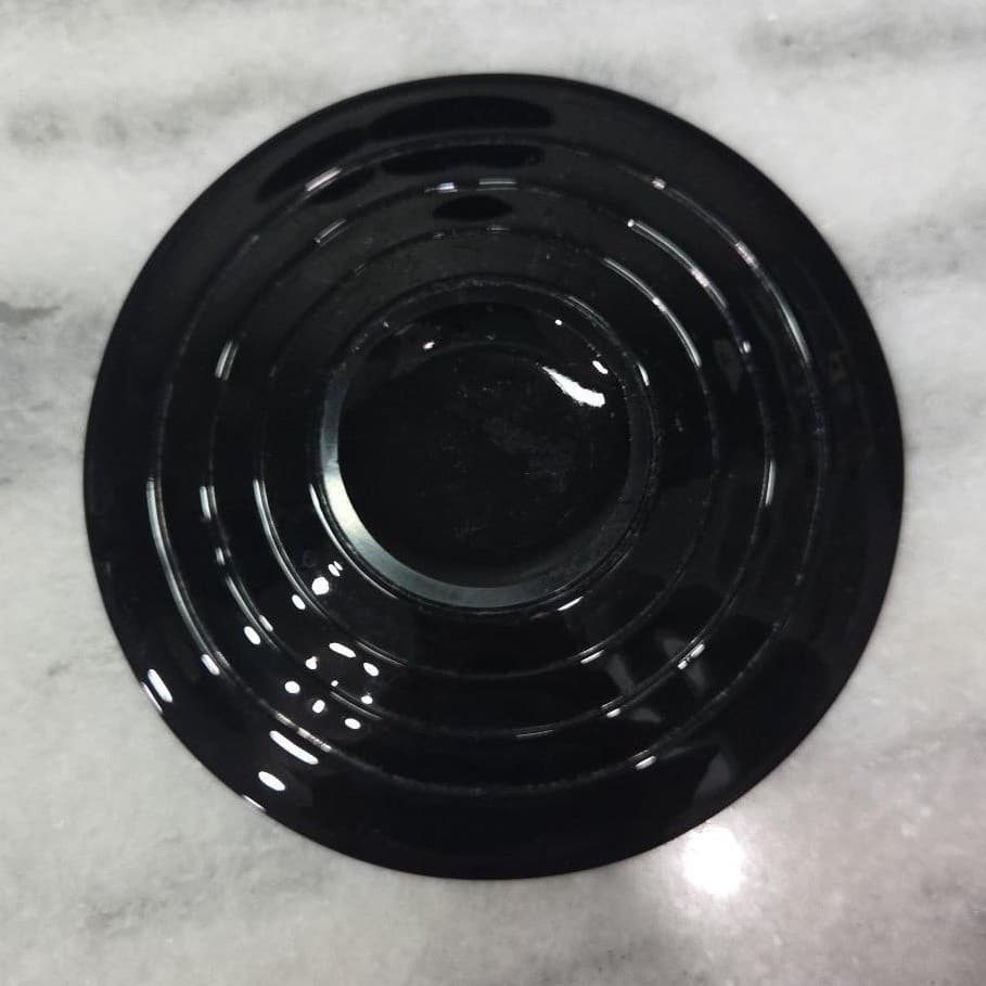 Viking Style Ebony Black Saucers, Set of 4, Classic Formal Dining Tableware - Thumbnail 4