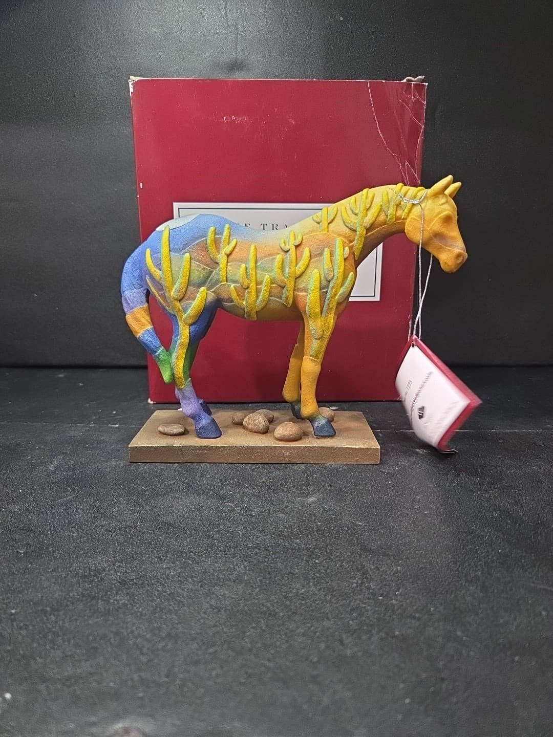 Trail of Painted Ponies Saguaro Stallion Figurine, Westland Giftware #1523, Box - Thumbnail 6