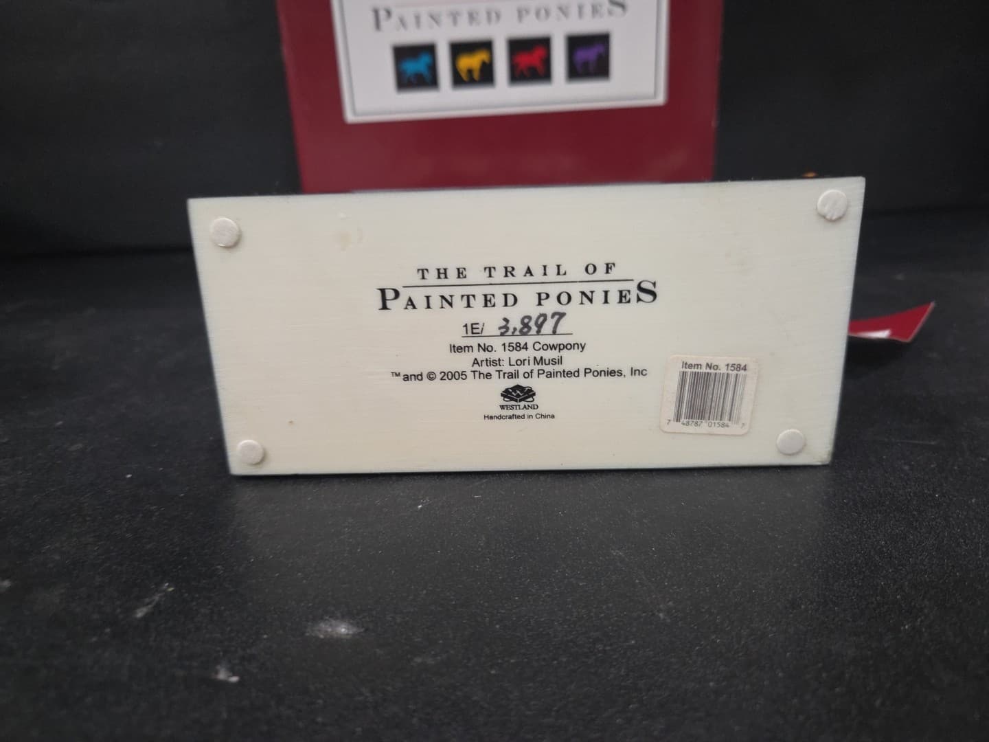 Trail of Painted Ponies CowPony Figurine, Westland Giftware #1584, Box/ Tag - Thumbnail 8