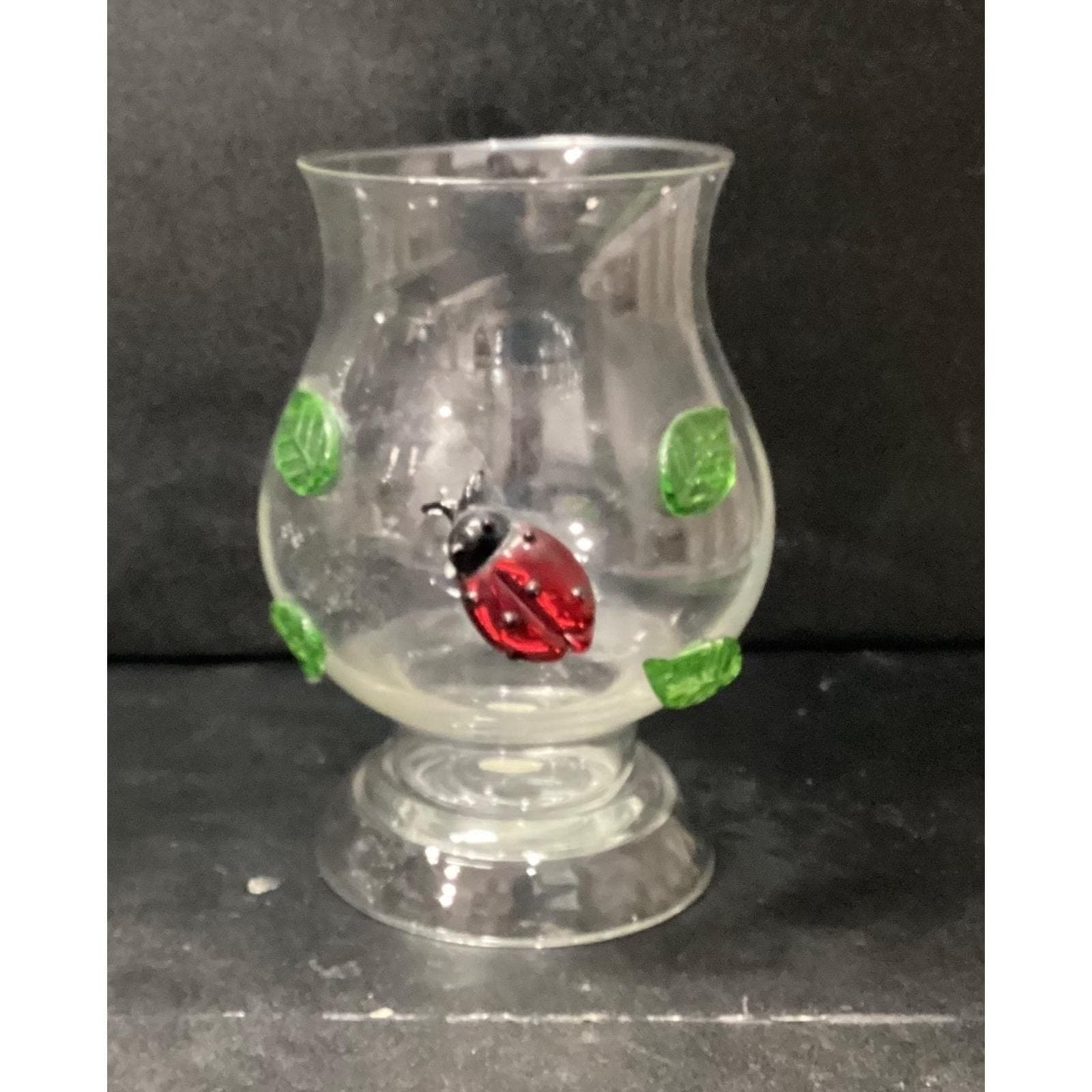 Home Accents Hurricane Lamps, Set of 3 Butterfly Ladybug Dragonfly Design Votive - Thumbnail 6