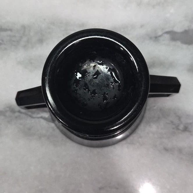 Black Glass Creamer and Sugar Set, Vintage Greek Revival Style Tableware, Decor - Thumbnail 8
