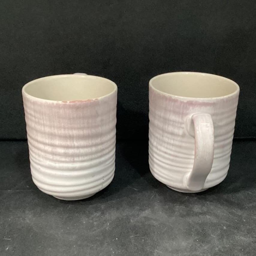 Sheffield Home Coffee Cups, Set of 2, Vintage Inspired Textured Mugs, Drinkware - Thumbnail 8