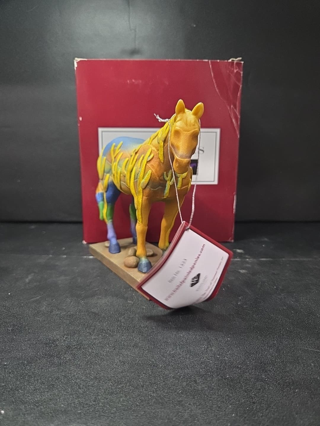 Trail of Painted Ponies Saguaro Stallion Figurine, Westland Giftware #1523, Box - Thumbnail 2
