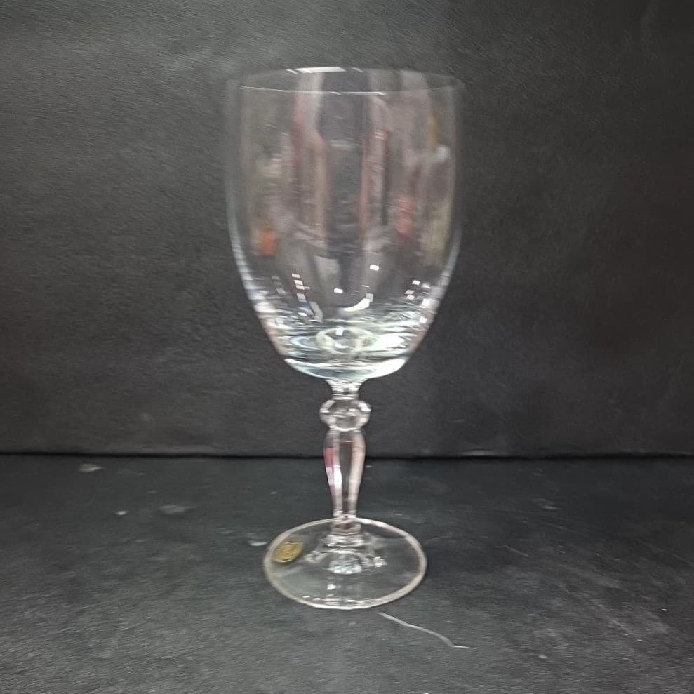 Bohemia Crystalex Ingrid Goblet, Vintage Czech Crystal Stemware, Drinkware - Thumbnail 3