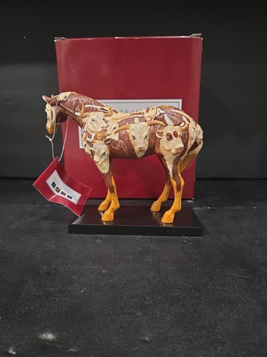 Trail of Painted Ponies CowPony Figurine, Westland Giftware #1584, Box/ Tag - Thumbnail 4