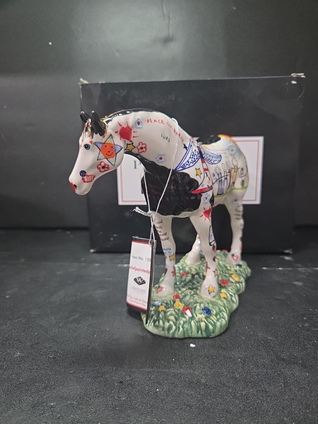 Trail of Painted Ponies Children's Prayer Pony Figurine, Westland #1586 Box/ Tag - Thumbnail 4