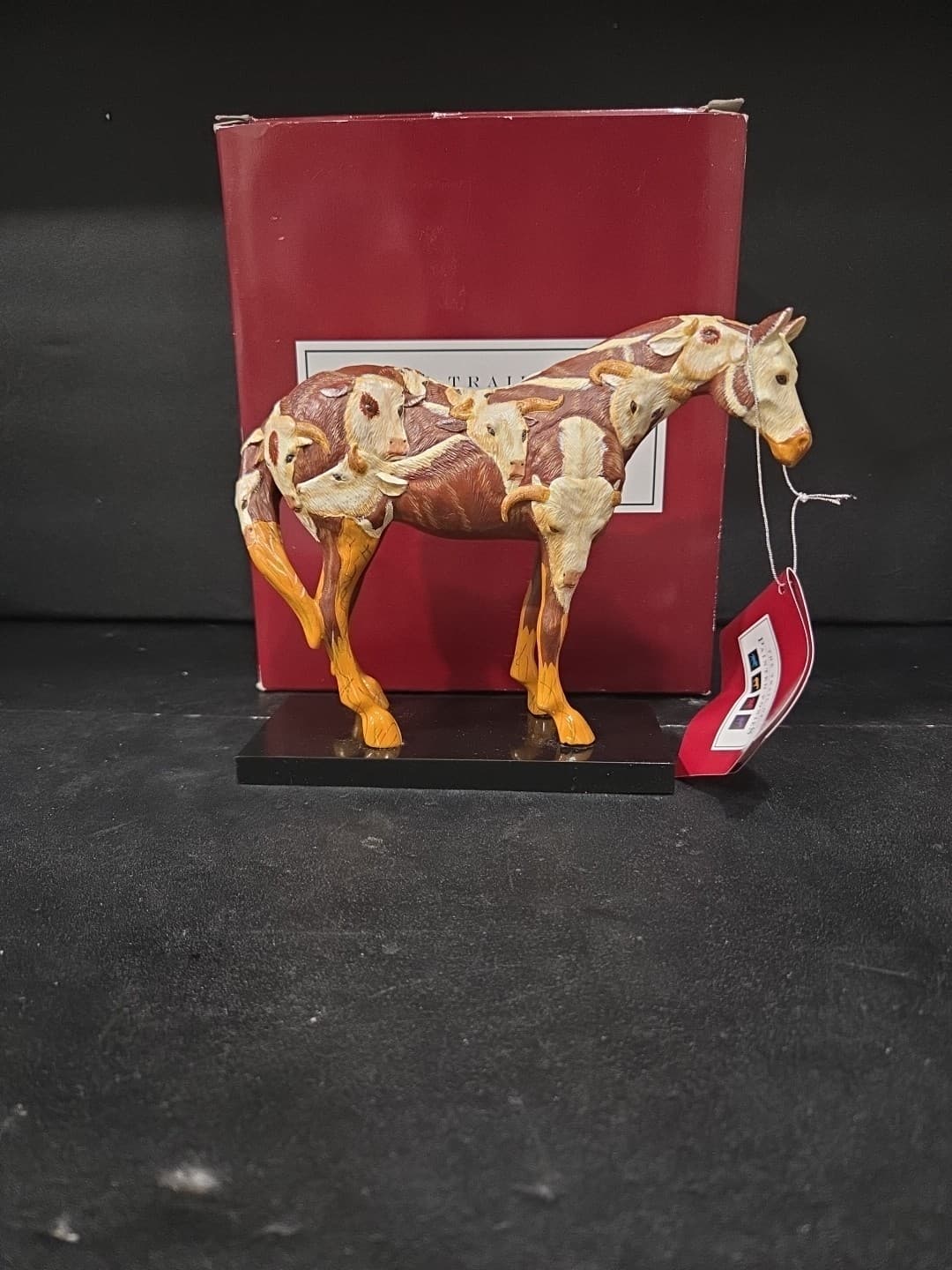 Trail of Painted Ponies CowPony Figurine, Westland Giftware #1584, Box/ Tag - Thumbnail 6