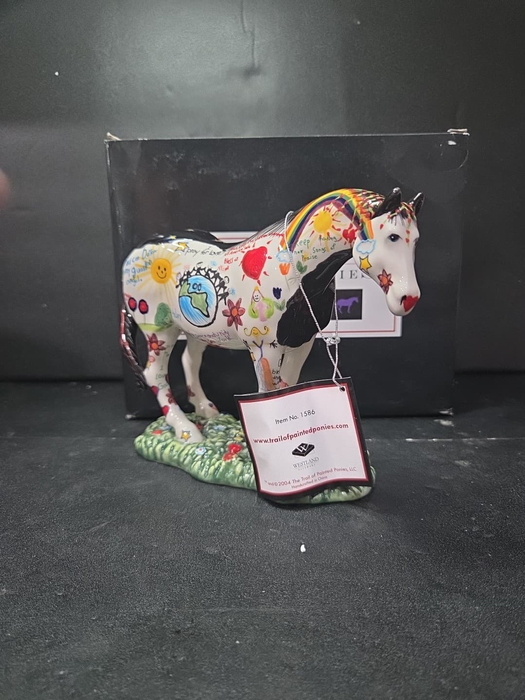 Trail of Painted Ponies Children's Prayer Pony Figurine, Westland #1586 Box/ Tag - Thumbnail 2