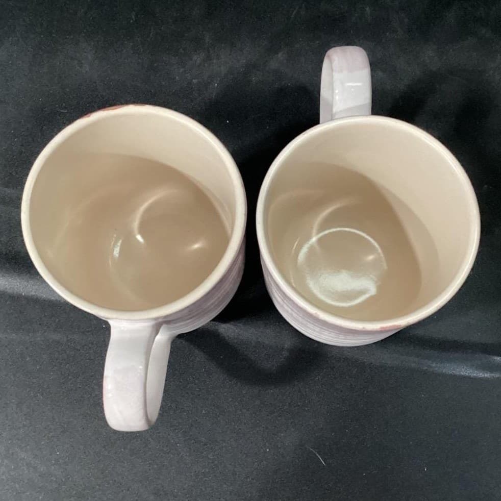 Sheffield Home Coffee Cups, Set of 2, Vintage Inspired Textured Mugs, Drinkware - Thumbnail 3