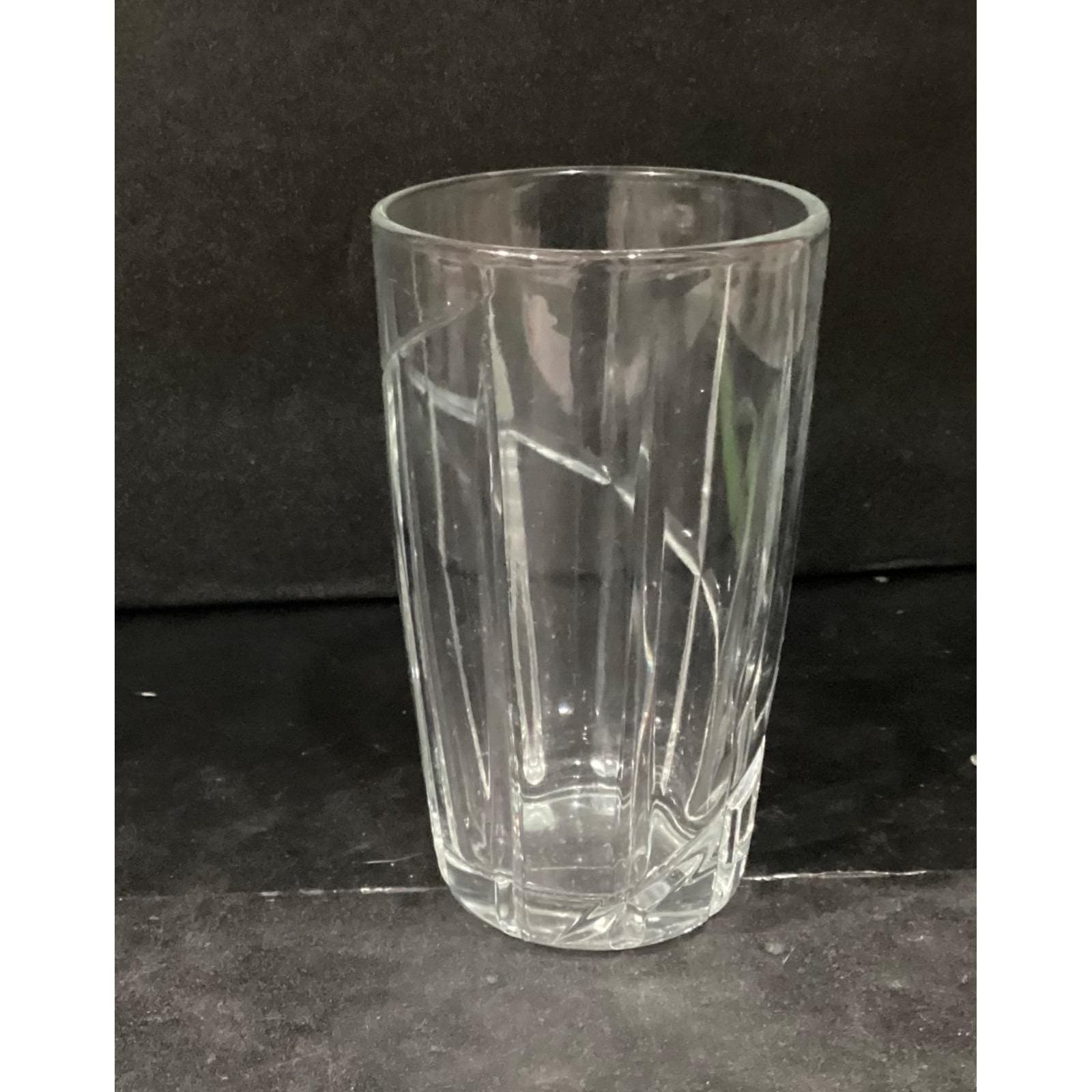 Mikasa Crystal Uptown Highball Glass, Vintage Vertical Swirl Tumbler, Drinkware - Thumbnail 5