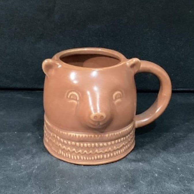Threshold 3D Brown Bear Coffee Cup, Stoneware Figural Animal Mug, Drinkware - Thumbnail 7
