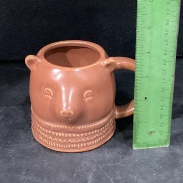 Threshold 3D Brown Bear Coffee Cup, Stoneware Figural Animal Mug, Drinkware - Thumbnail 5