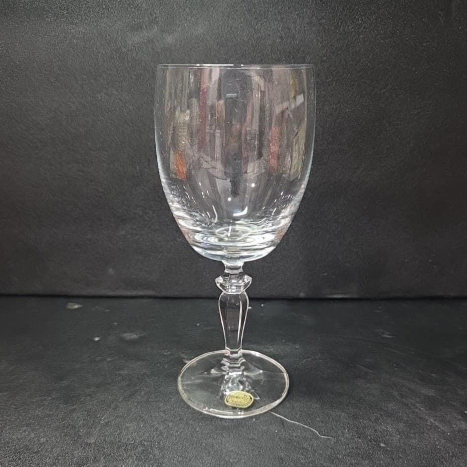 Bohemia Crystalex Ingrid Goblet, Vintage Czech Crystal Stemware, Drinkware - Thumbnail 2