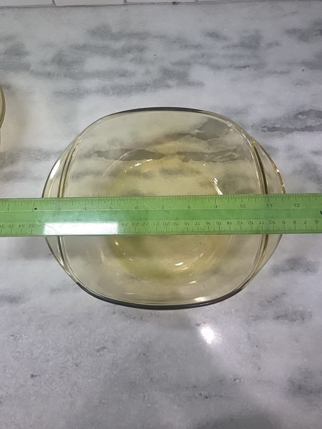 Pyrex Amber Casserole Dishes, Set of 2, Vintage Gold Glass, Mexico No Lid #10 - Thumbnail 9